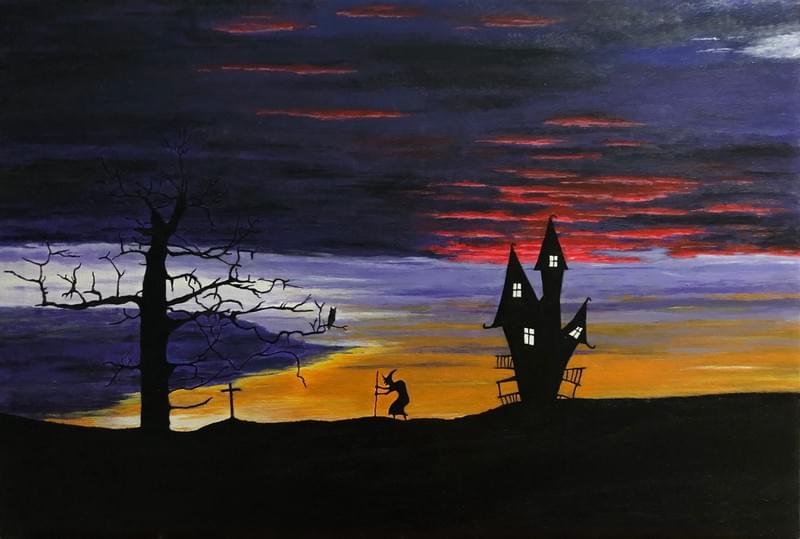 Acrílico sobre tela – Quadro em acrílico sobre tela 60x40