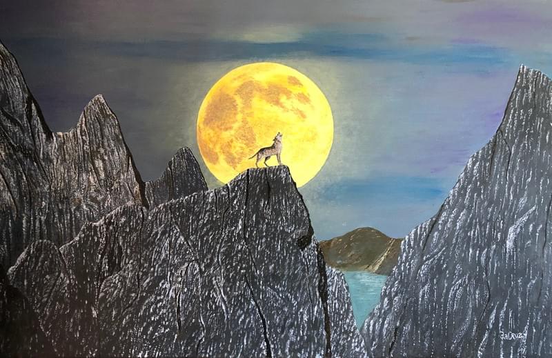 Acrílico sobre tela – Quadro em acrílico sobre tela 70x45